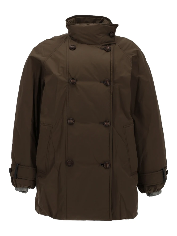 double-breasted down jacket