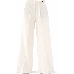 LINEN BLEND TAILORED PANTS
