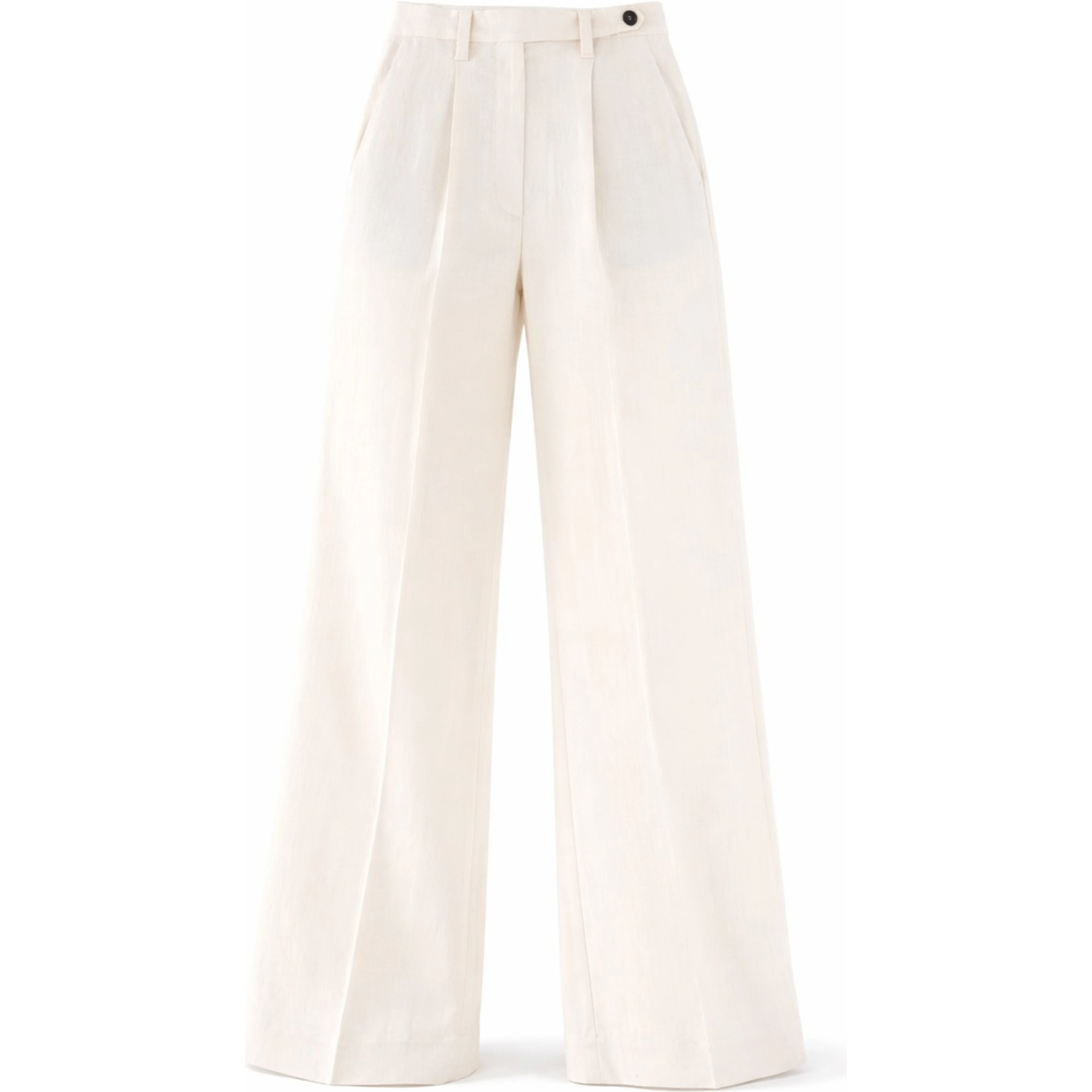 LINEN BLEND TAILORED PANTS