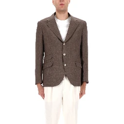 SINGLE-BREASTED LINEN JACKET