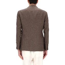 SINGLE-BREASTED LINEN JACKET