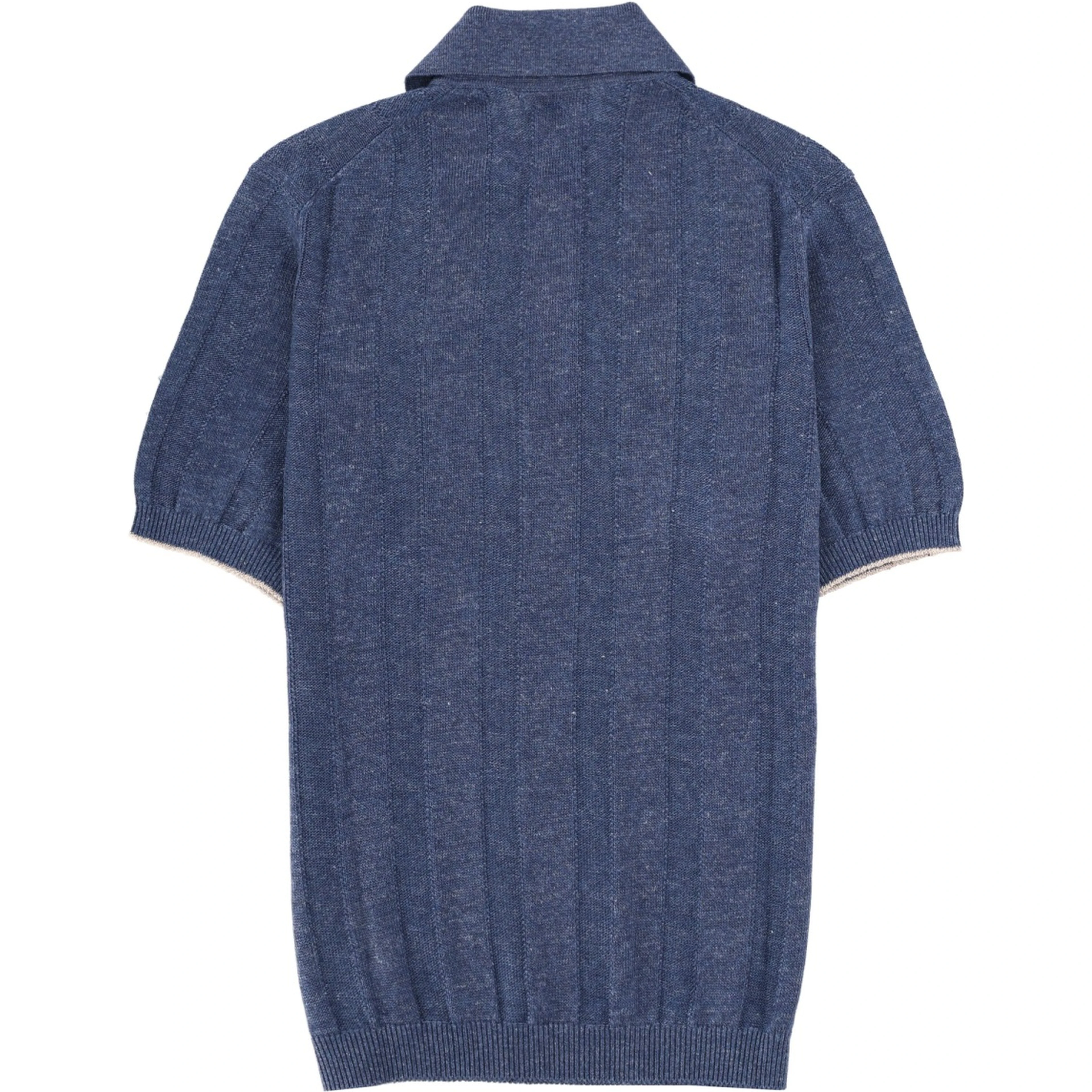 LINEN KNIT POLO SHIRT
