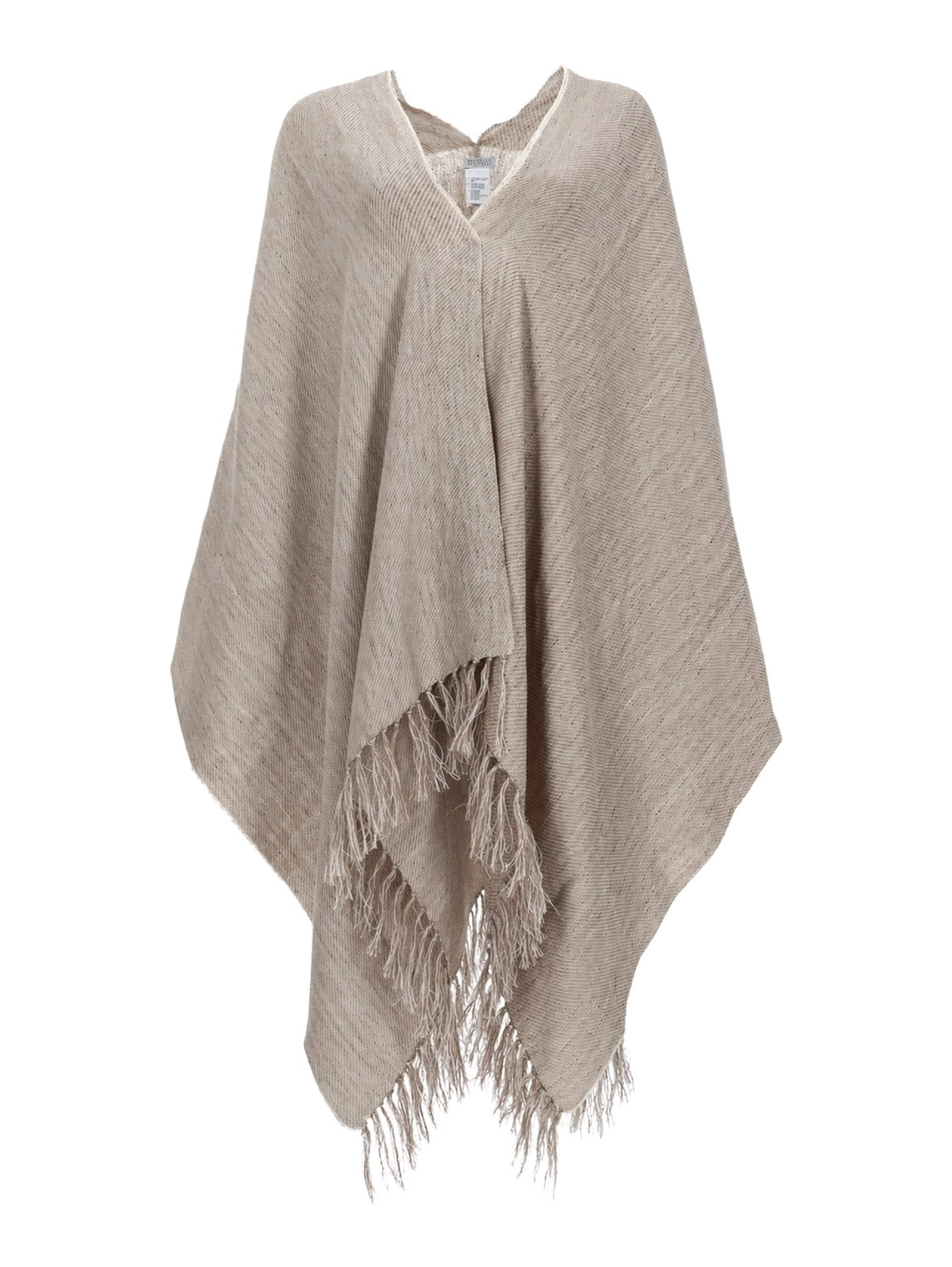 PONCHO IN LINO