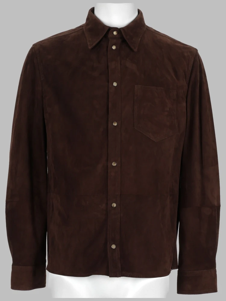 GIACCA CAMICIA IN SUEDE
