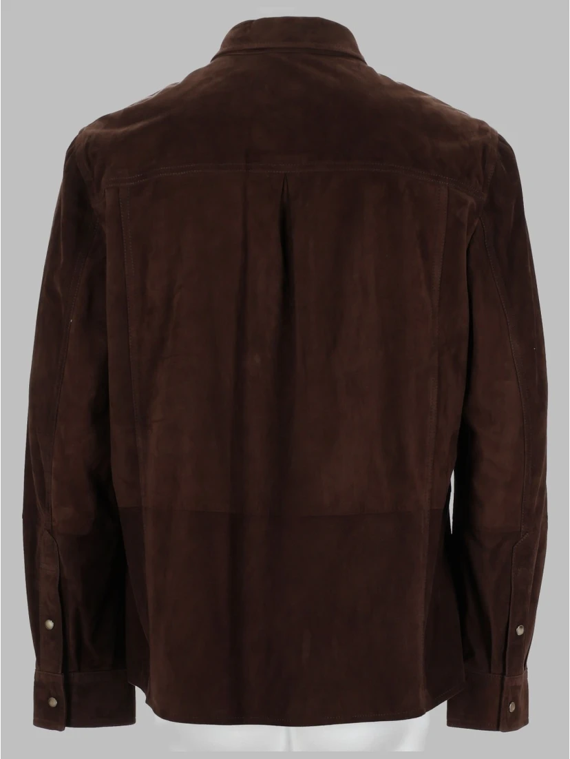 GIACCA CAMICIA IN SUEDE