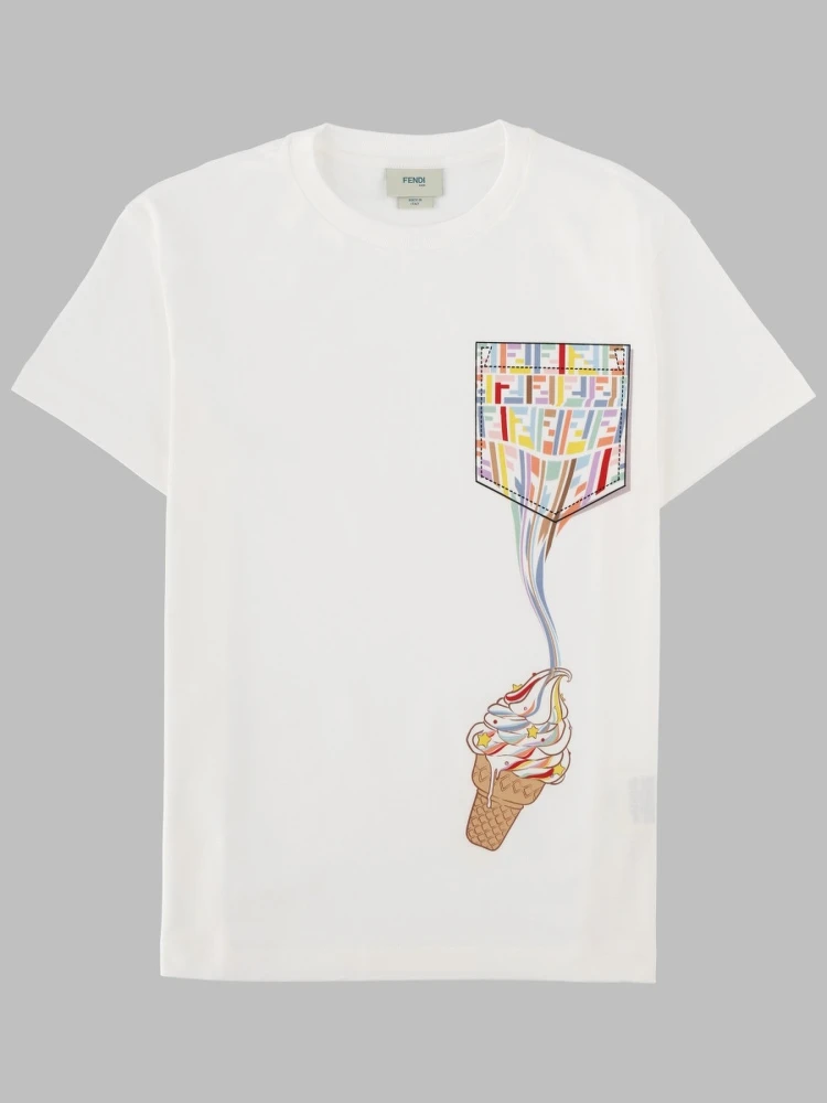 T-SHIRT CON STAMPA GRAFICA DA BAMBINA