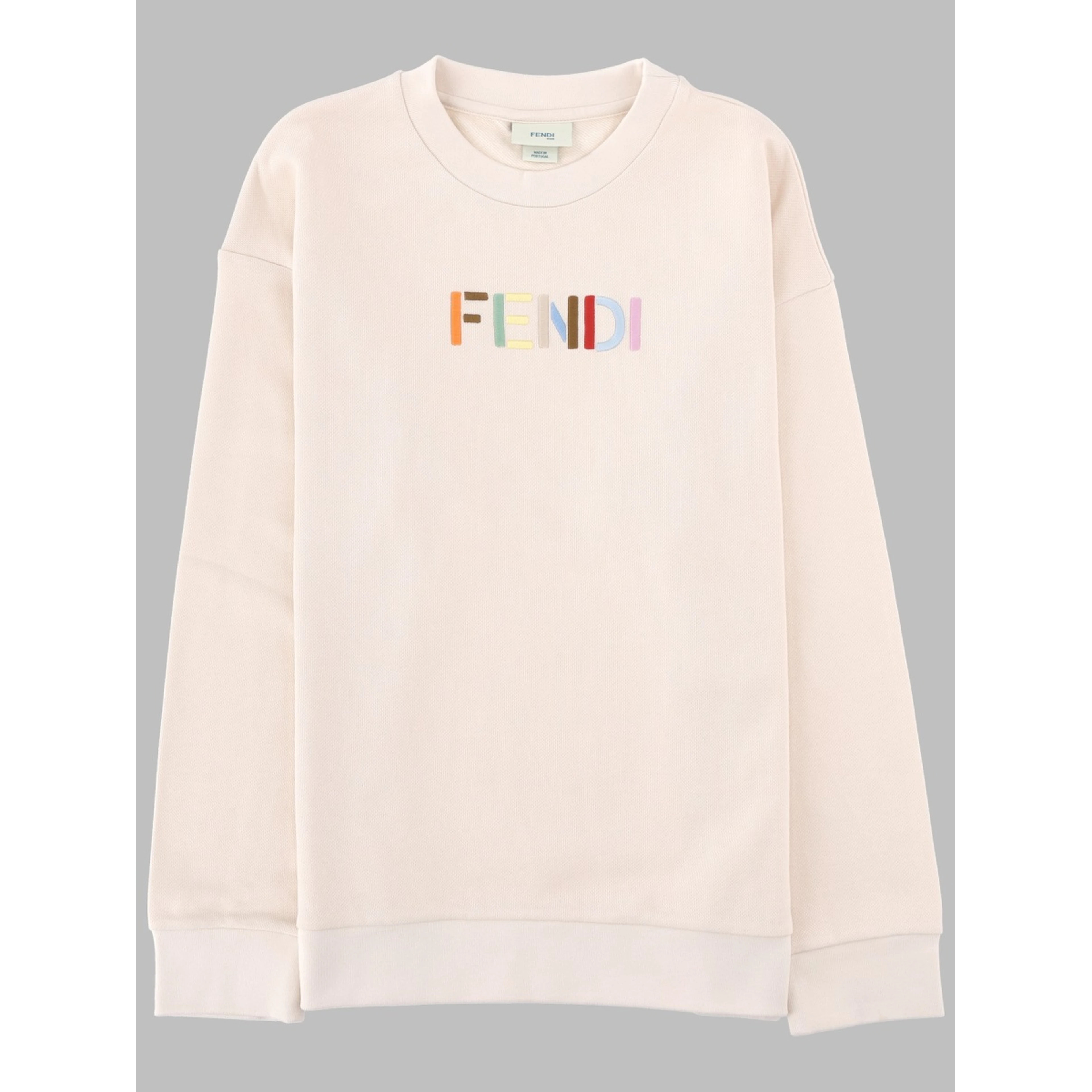 FELPA GIROCOLLO CON LOGO MULTICOLOR
