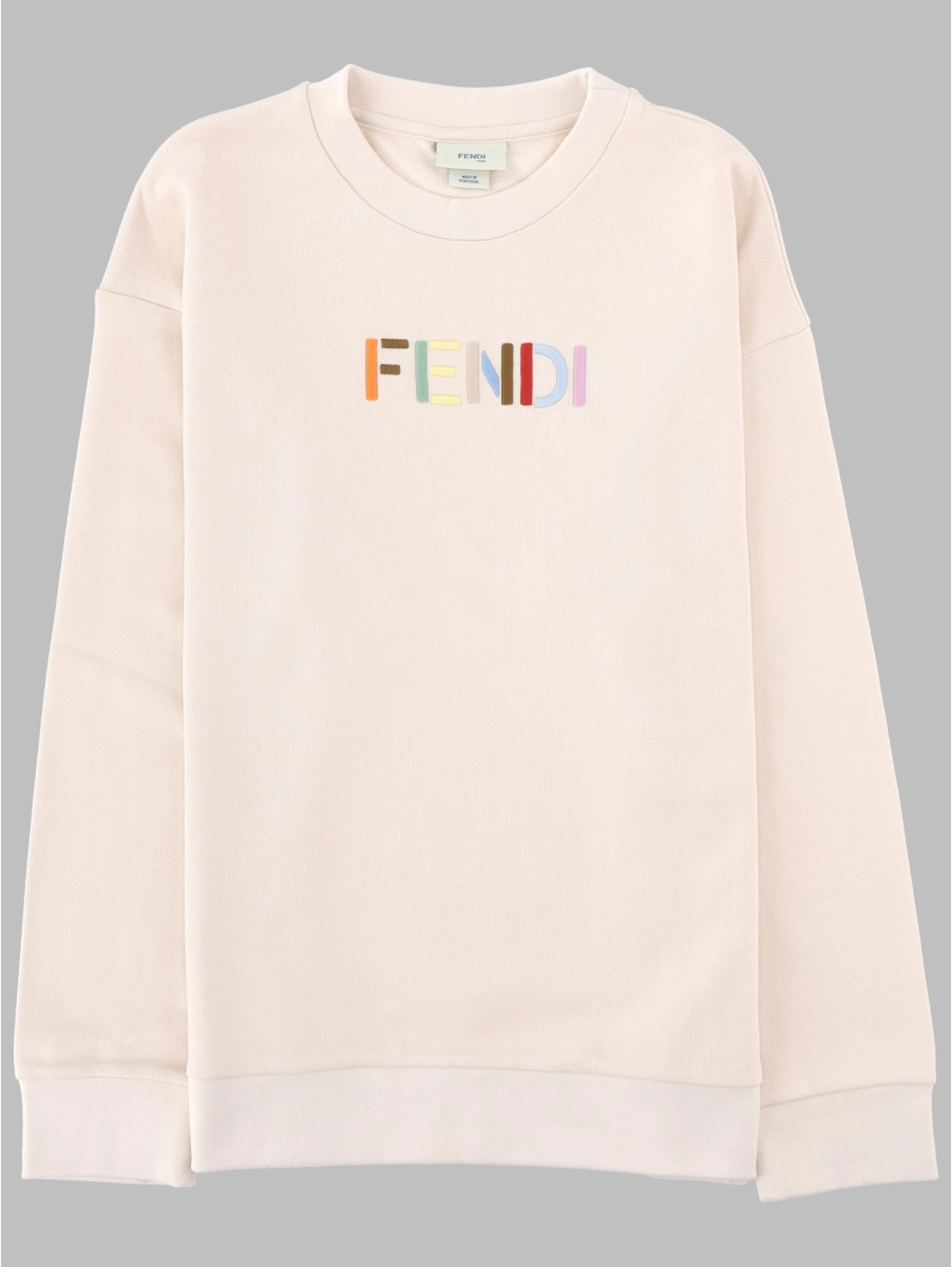 FELPA GIROCOLLO CON LOGO MULTICOLOR