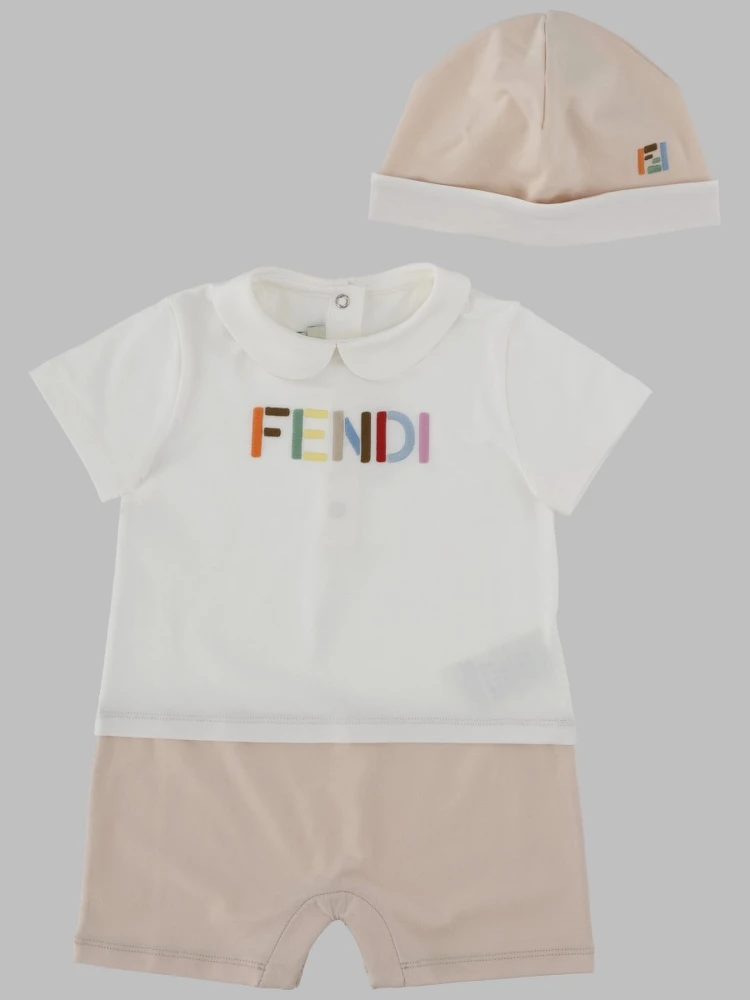 SET TUTINA E CAPPELLINO CON LOGO MULTICOLOR