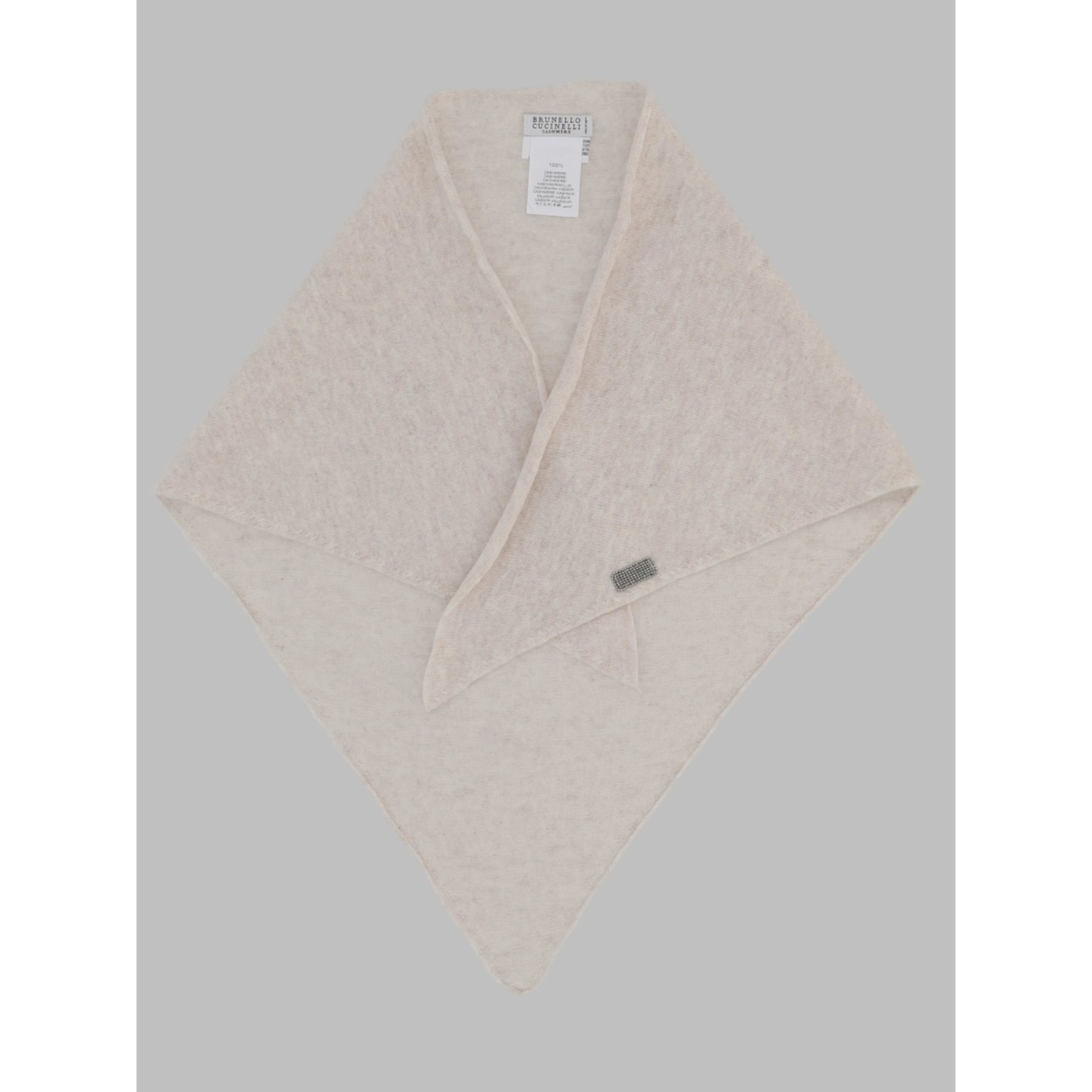 Foulard In Cashmere Con Monile