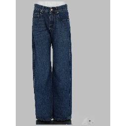 PANTALONE "CONTEMPORARY LOOSE" IN DENIM AUTHENTIC CON MONILE
