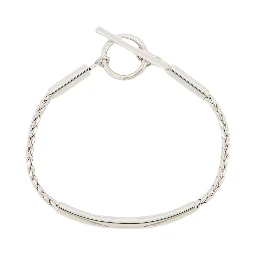 BRACCIALE CON CATENA A SPIGA E TUBO