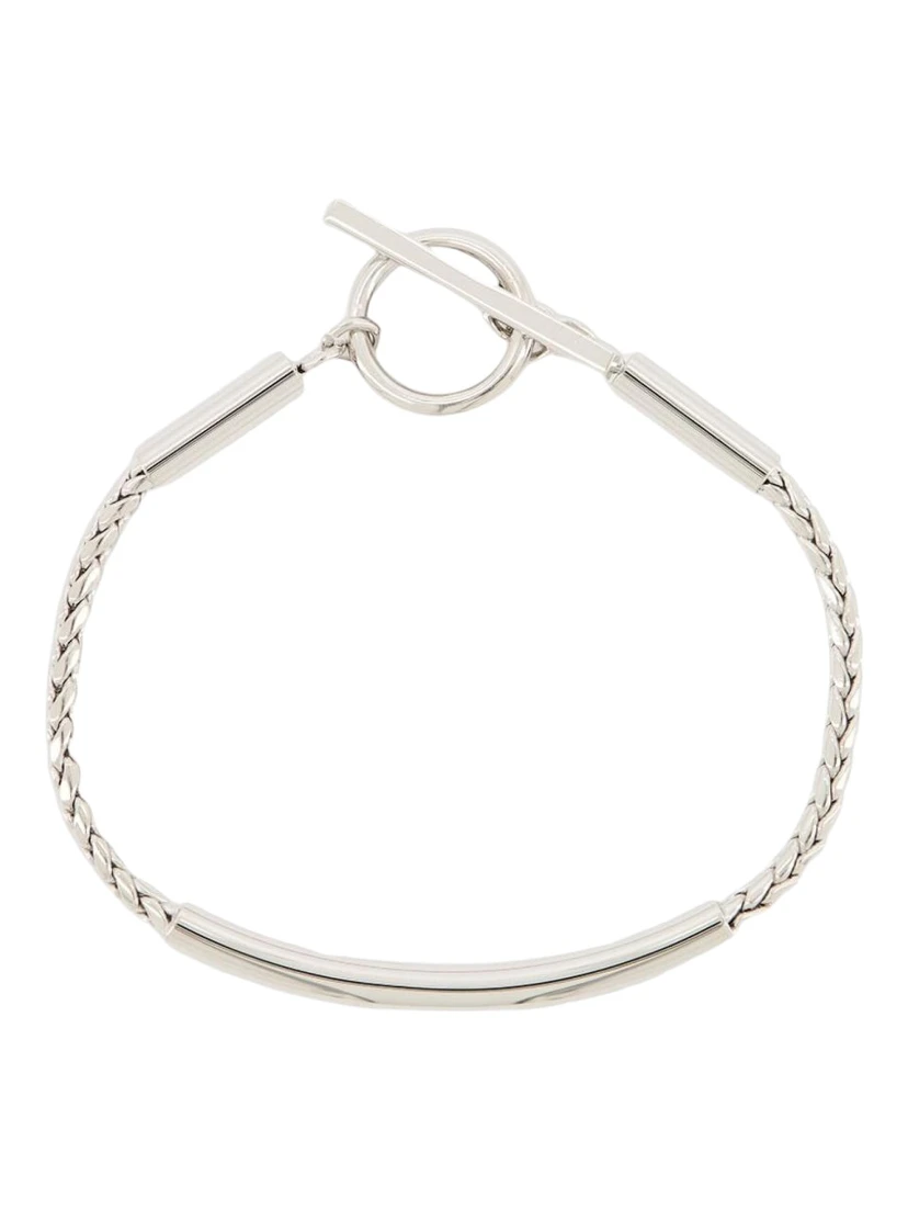 BRACCIALE CON CATENA A SPIGA E TUBO