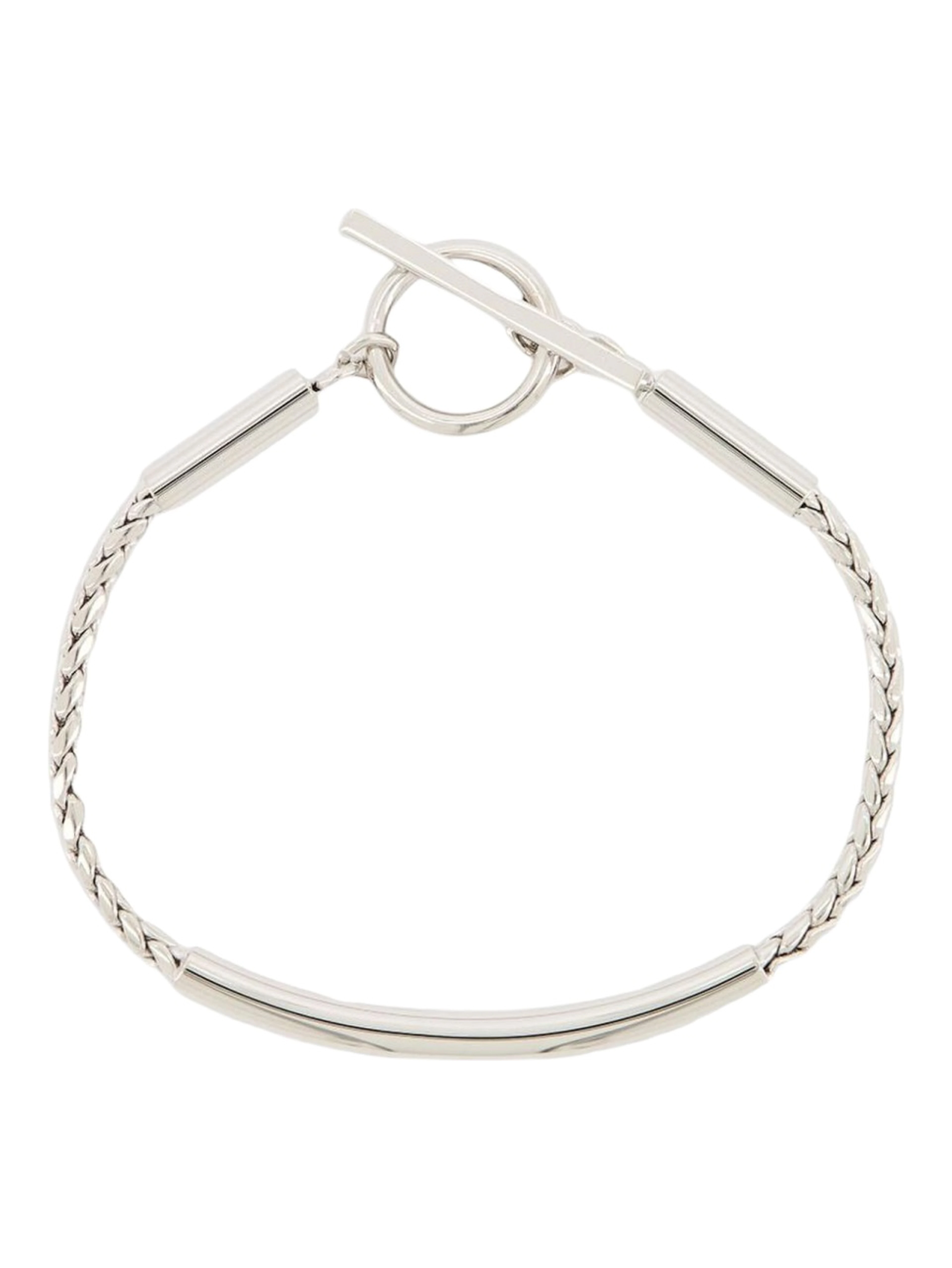 BRACCIALE CON CATENA A SPIGA E TUBO