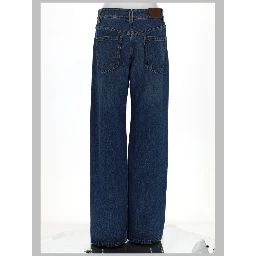 PANTALONE "CONTEMPORARY LOOSE" IN DENIM AUTHENTIC CON MONILE