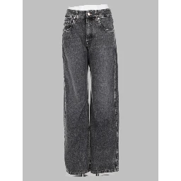 Pantalone "Contemporary Loose" In Denim Authentic Con Monile