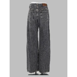 Pantalone "Contemporary Loose" In Denim Authentic Con Monile