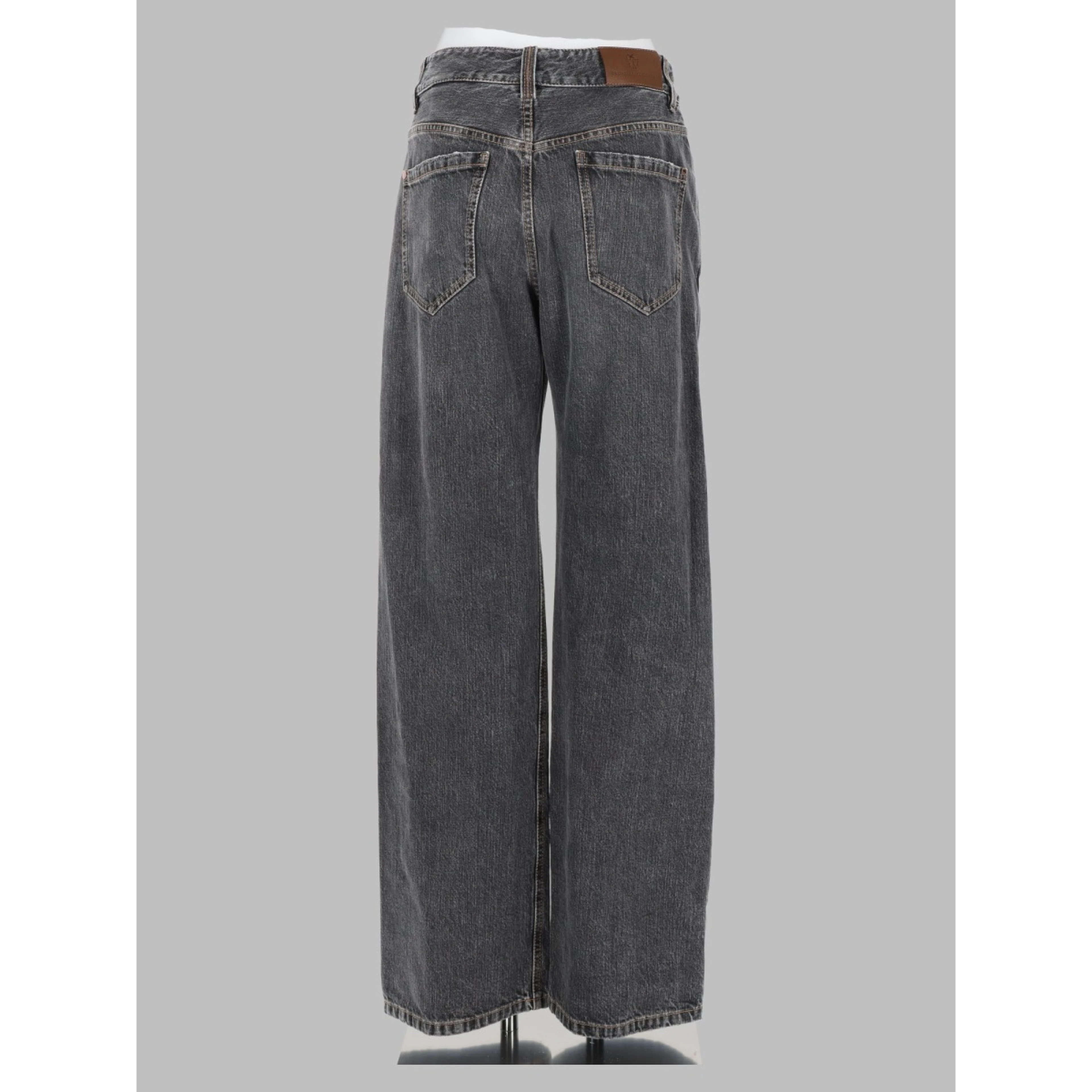 Pantalone "Contemporary Loose" In Denim Authentic Con Monile