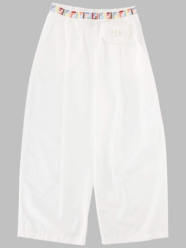 PANTALONE AMPIO CON CINTURA LOGATA FF MULTICOLOR