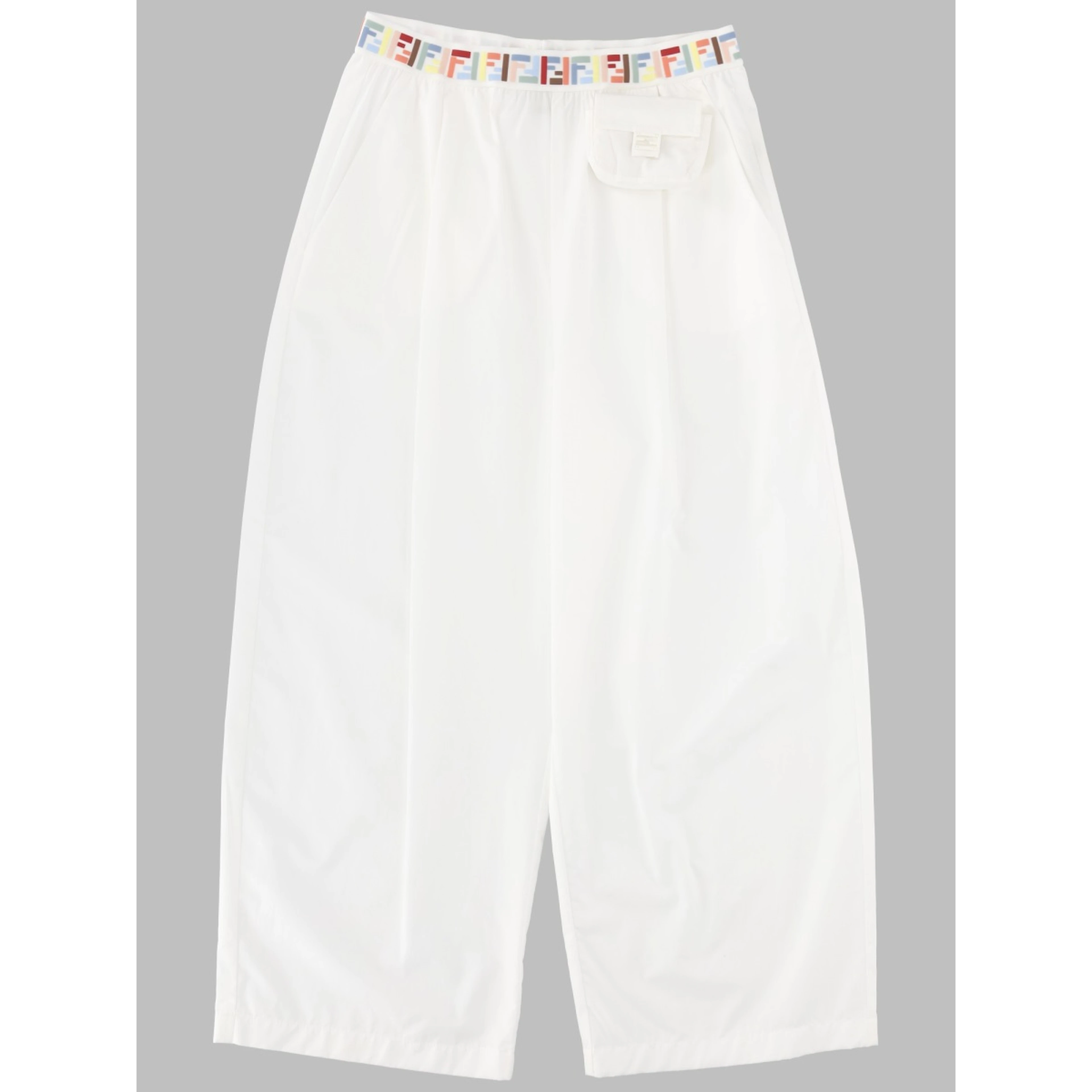 PANTALONE AMPIO CON CINTURA LOGATA FF MULTICOLOR