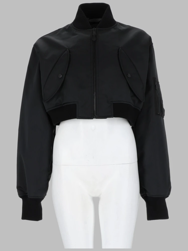 BOMBER CROPPED CON ZIP