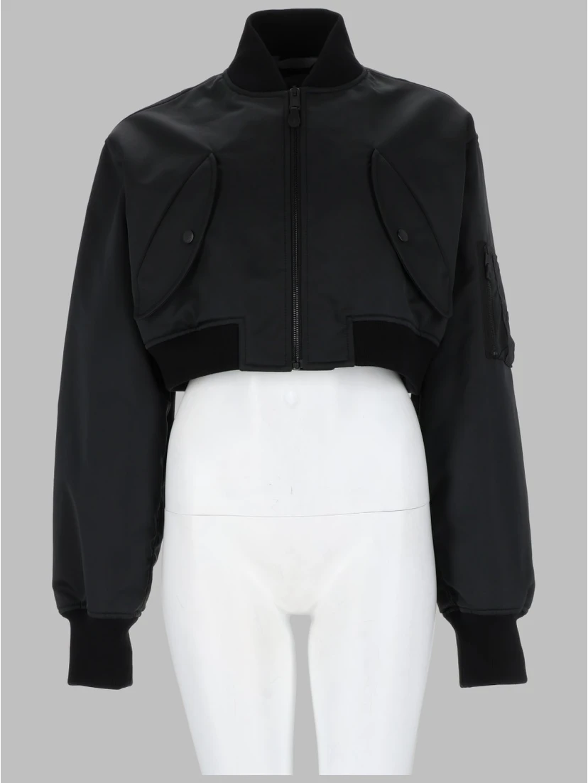 BOMBER CROPPED CON ZIP