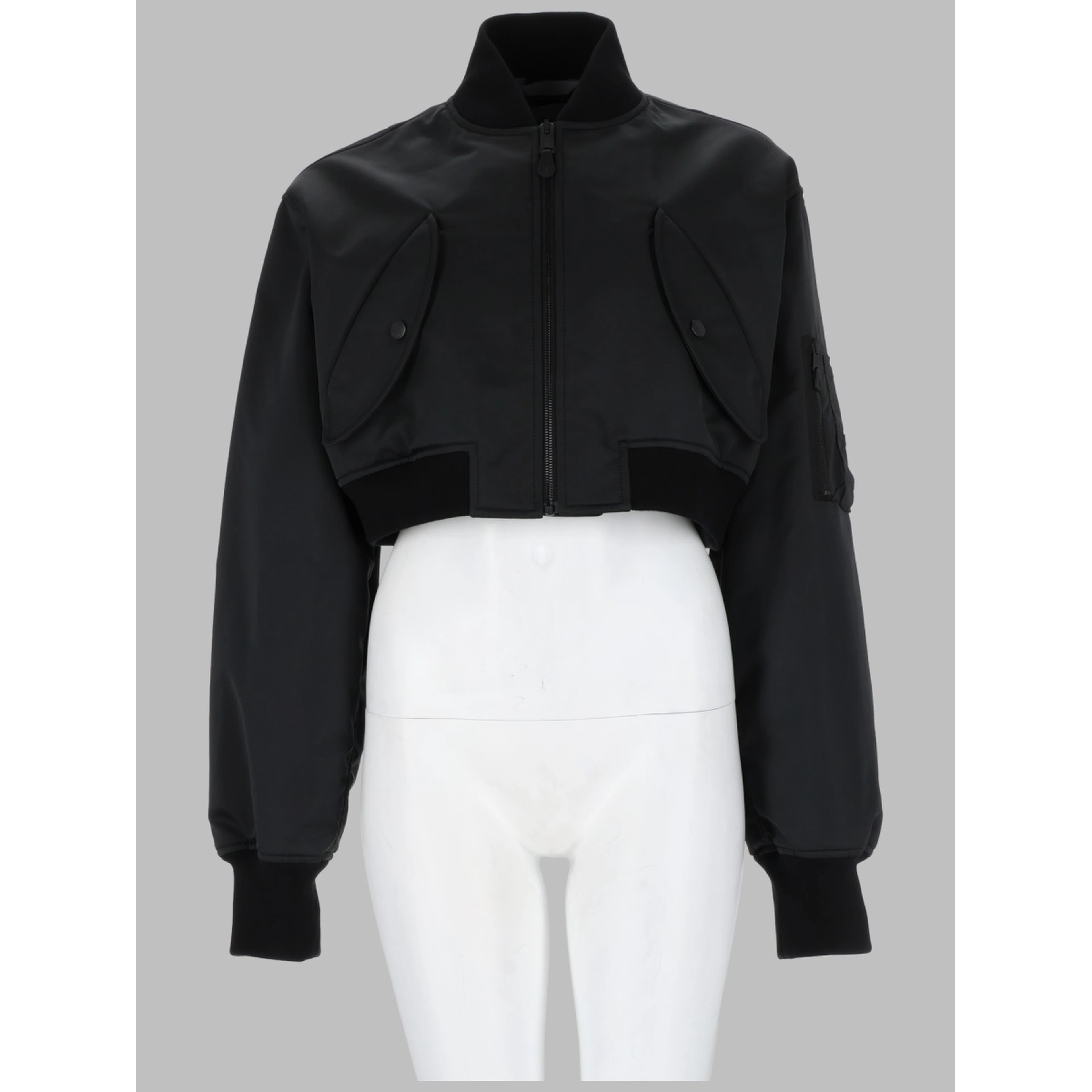 BOMBER CROPPED CON ZIP
