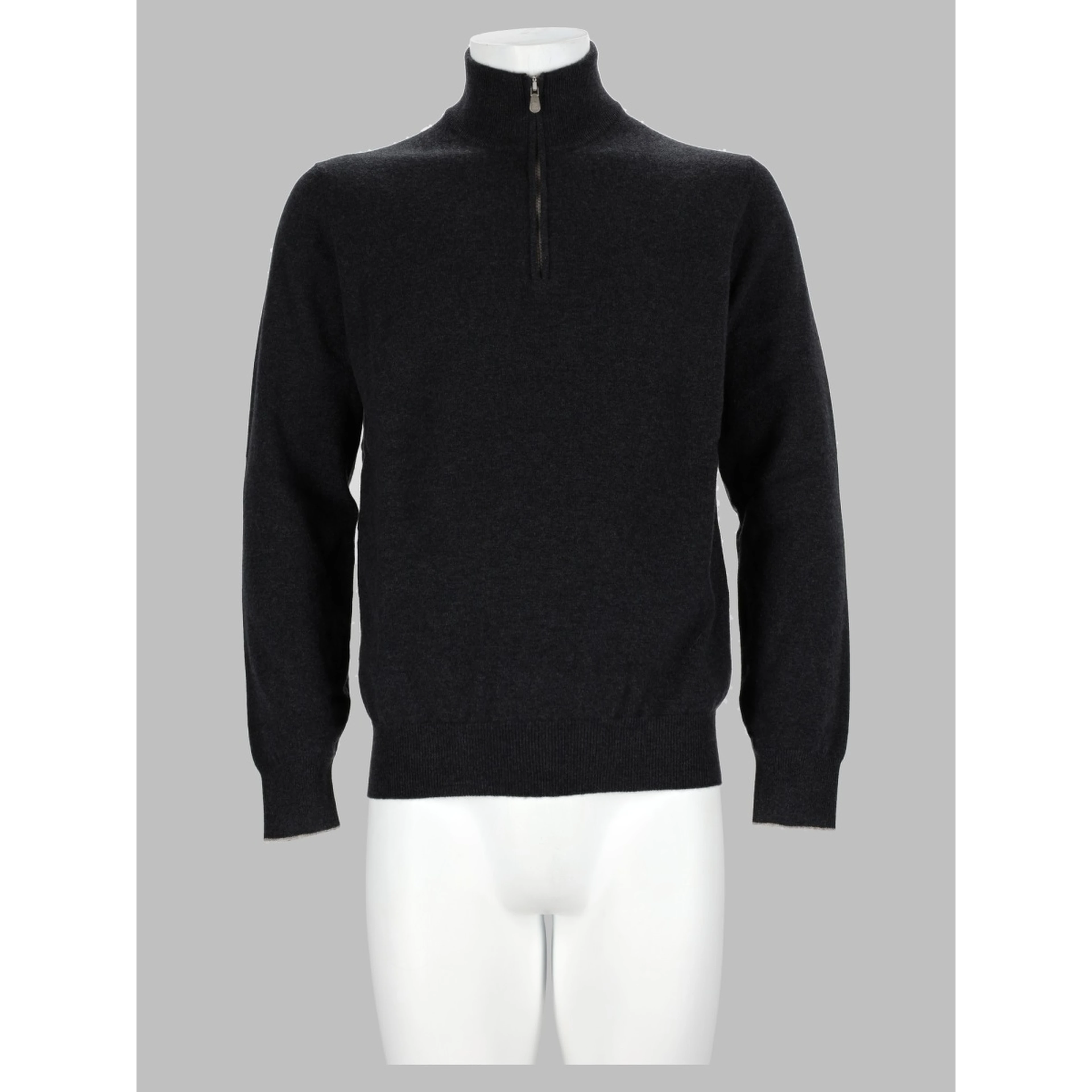 Maglia In Cashmere Con Zip