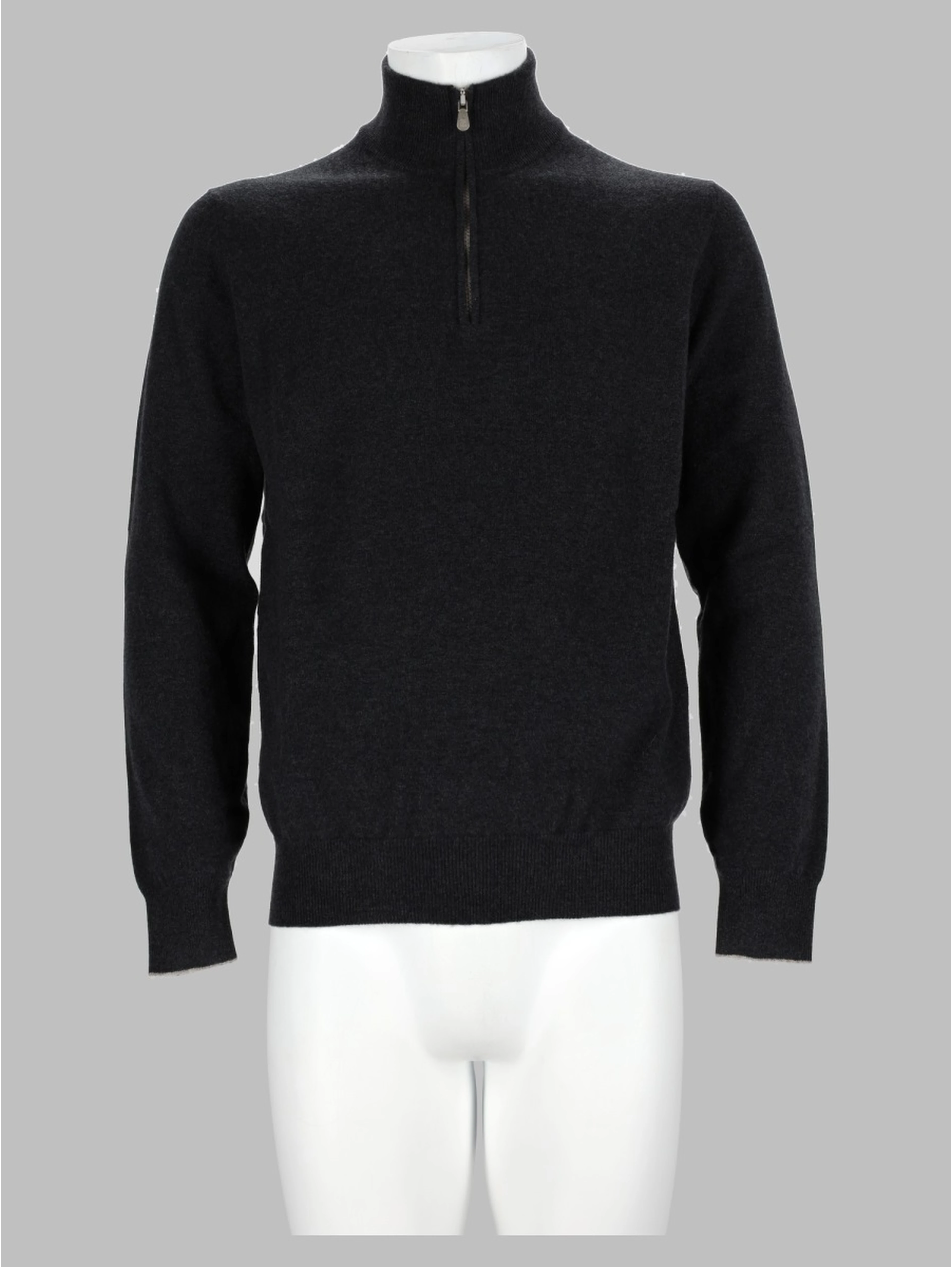 Maglia In Cashmere Con Zip