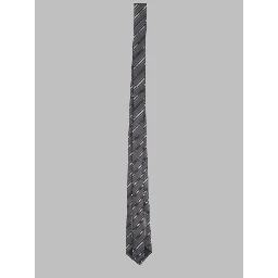 Cravatta A Righe In Jacquard Di Seta