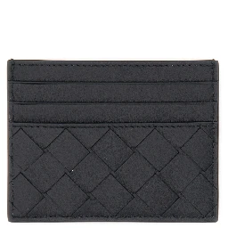 PORTACARTE IN PELLE INTRECCIATA