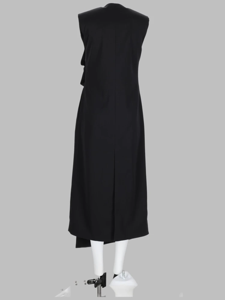 ABITO MIDI CON DETTAGLI "KNOT" IN PELLE alternative