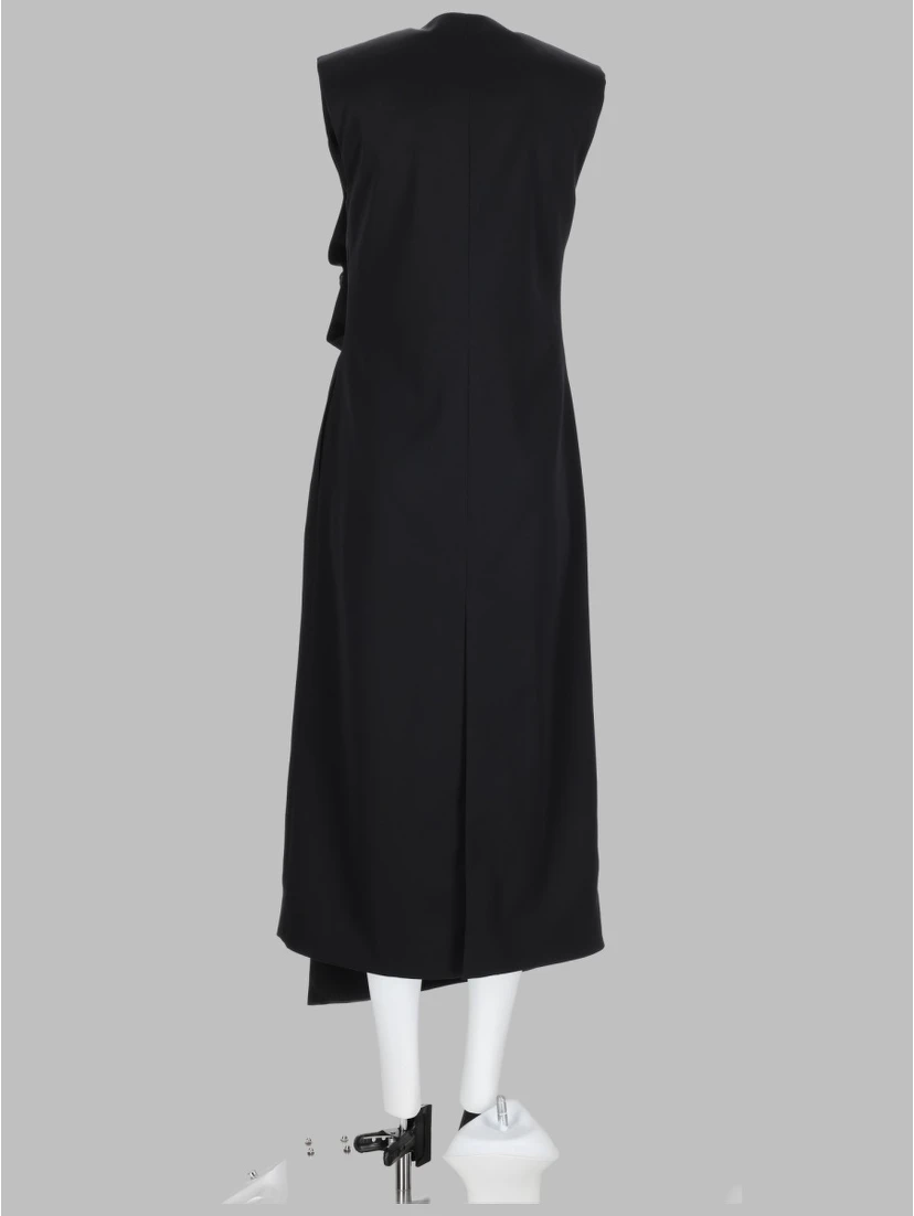 ABITO MIDI CON DETTAGLI "KNOT" IN PELLE