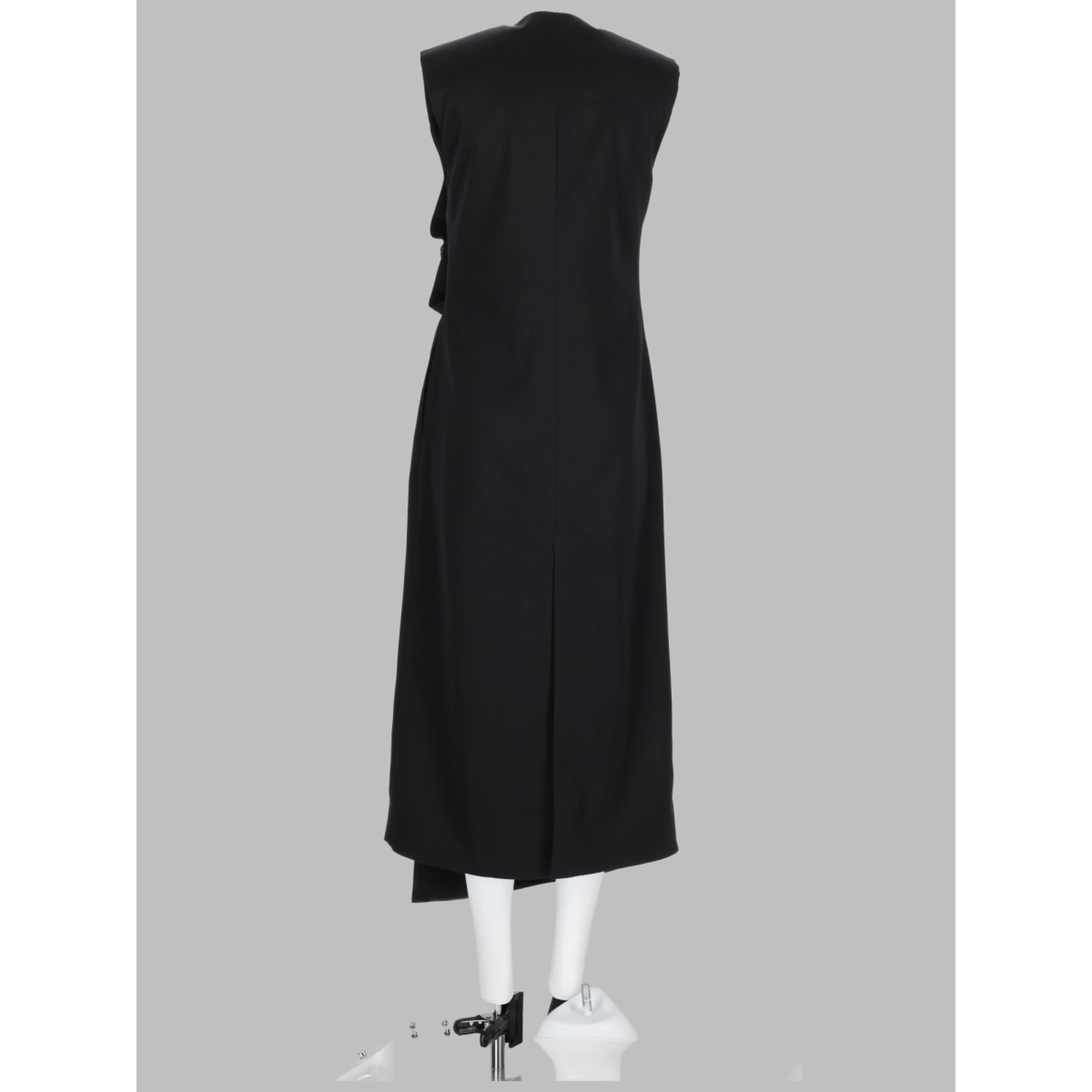 ABITO MIDI CON DETTAGLI "KNOT" IN PELLE