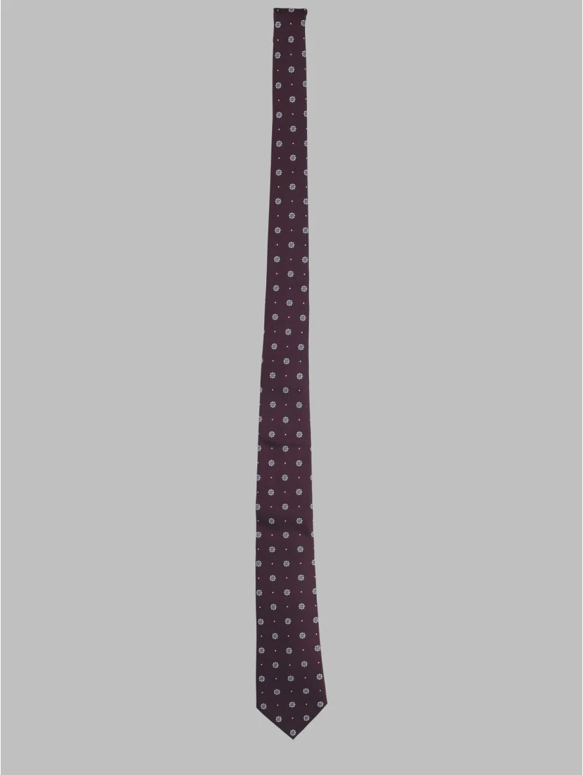Cravatta In Jacquard Di Seta
