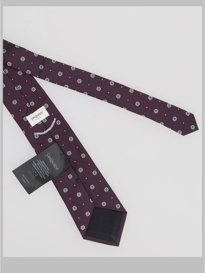 Cravatta In Jacquard Di Seta