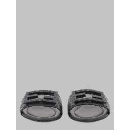 SLIDE "BAGUETTE" IN PELLE NERA