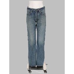 JEANS IN DENIM CON DETTAGLI USURATI