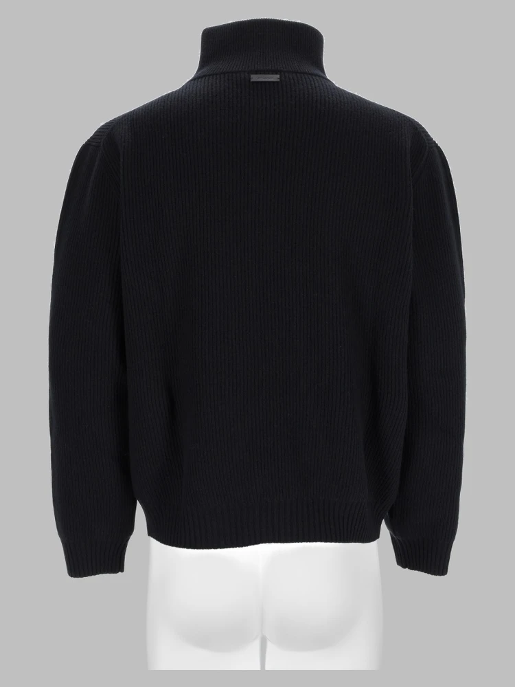 Pullover Con Mezza Zip In Lana A Coste alternative