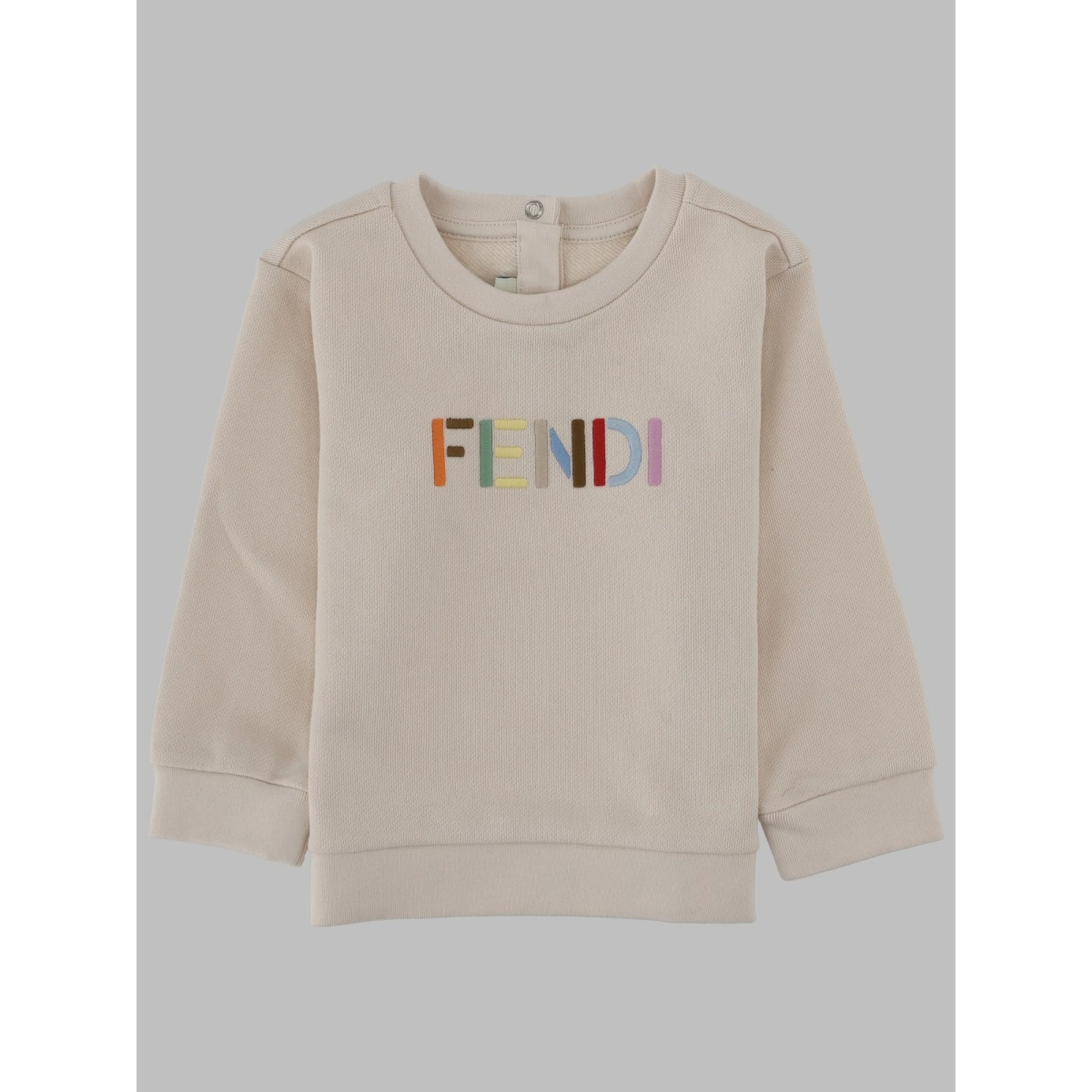 FELPA GIROCOLLO PER NEONATI CON LOGO MULTICOLOR