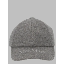 CAPPELLO DA BASEBALL IN CASHMERE CON LOGO