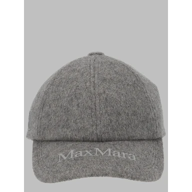CAPPELLO DA BASEBALL IN CASHMERE CON LOGO