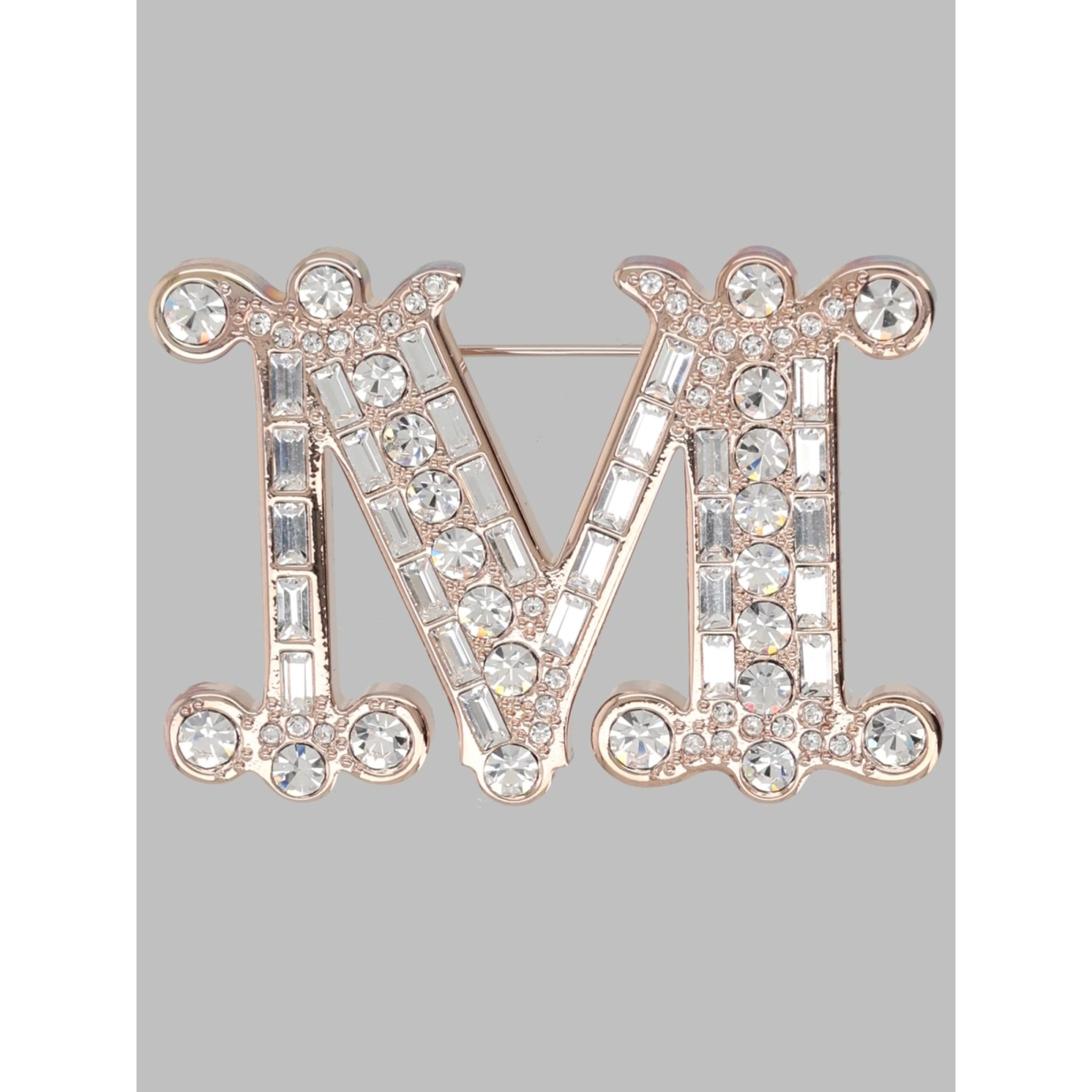 SPILLA MONOGRAM CON CRISTALLI