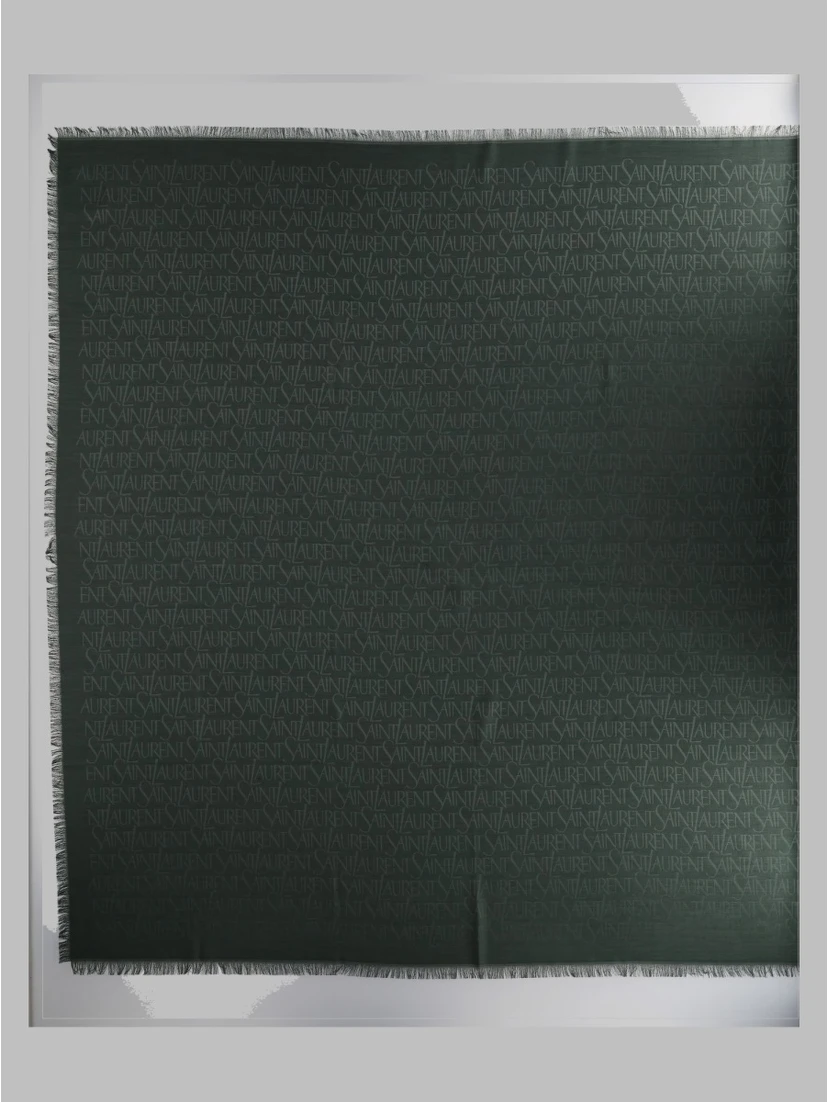 Sciarpa Jacquard In Seta e Lana