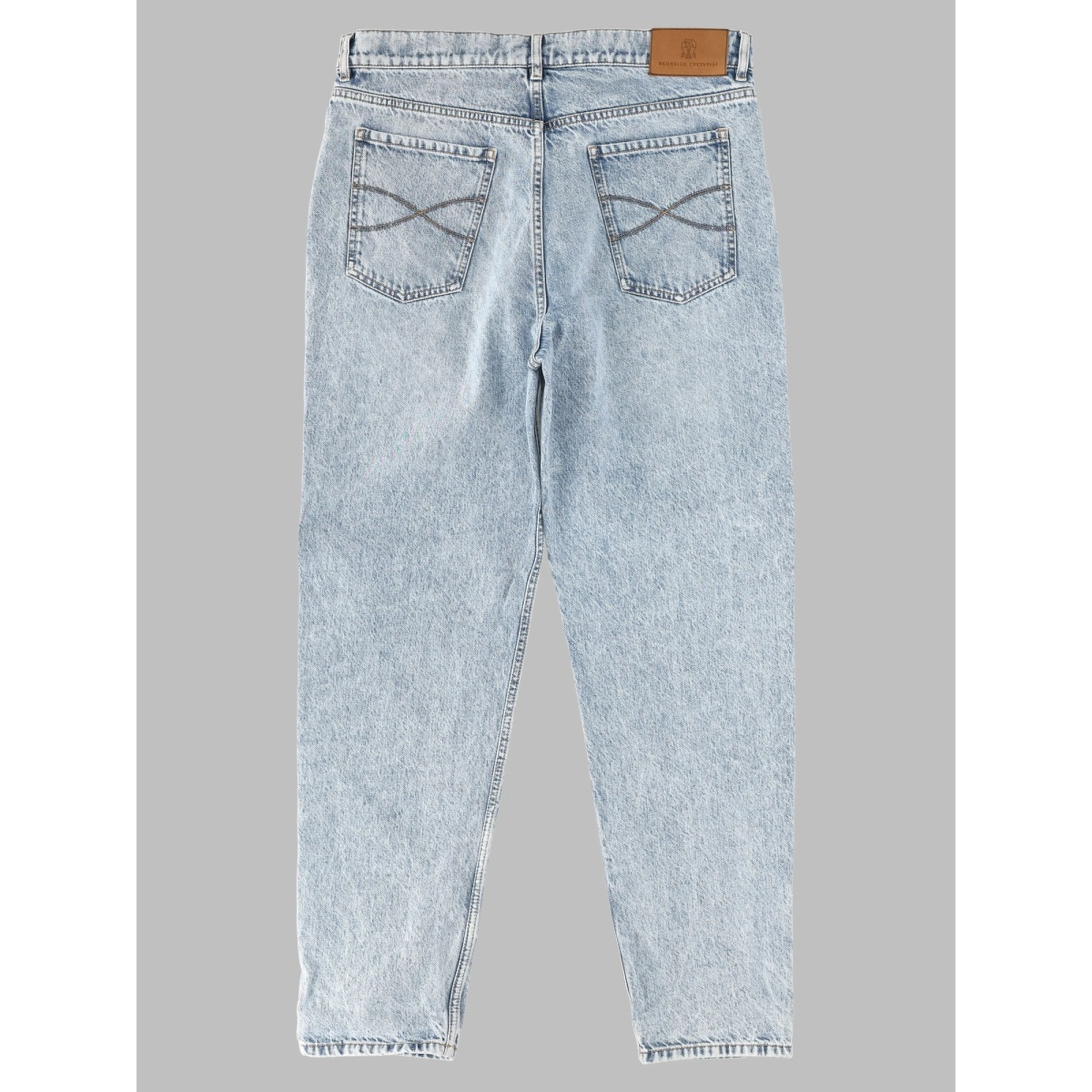 jeans in denim di cotone