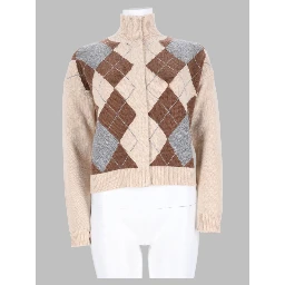 Cardigan "Pacche" In Lana e Cashmere