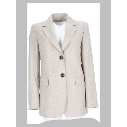 Blazer Monopetto in Flanella di Lana