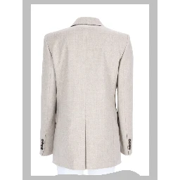 Blazer Monopetto in Flanella di Lana
