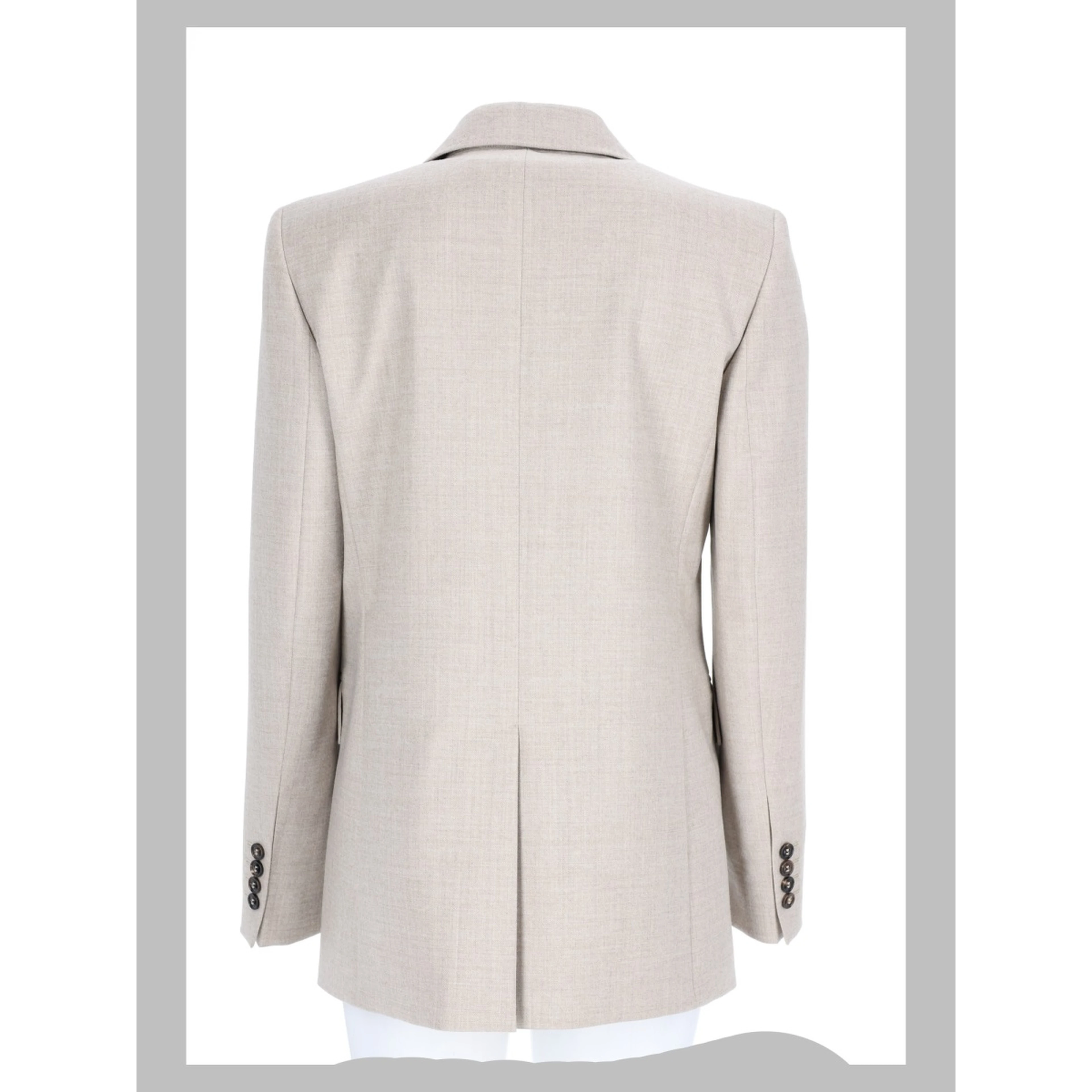 Blazer Monopetto in Flanella di Lana