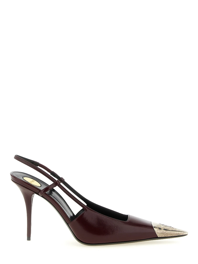Bordeaux Lamb Leather High Heel Pumps